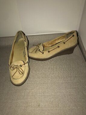 Sperry Top-Sider Wedge Boat Shoes sz 9